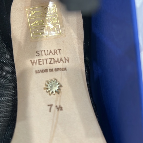 Stuart Weitzman black mesh high heels size 7.5 - Picture 8 of 11